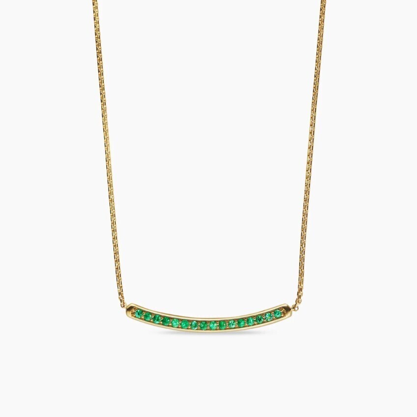 David Yurman Green Diamond Necklace